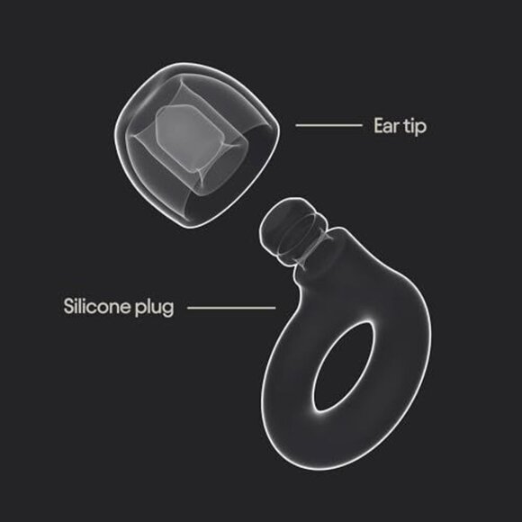 Loop Quiet 2 Ear Plugs Ultra-Comfy Reusable Noise-Reducing Earplugs White - Picture 4 of 7